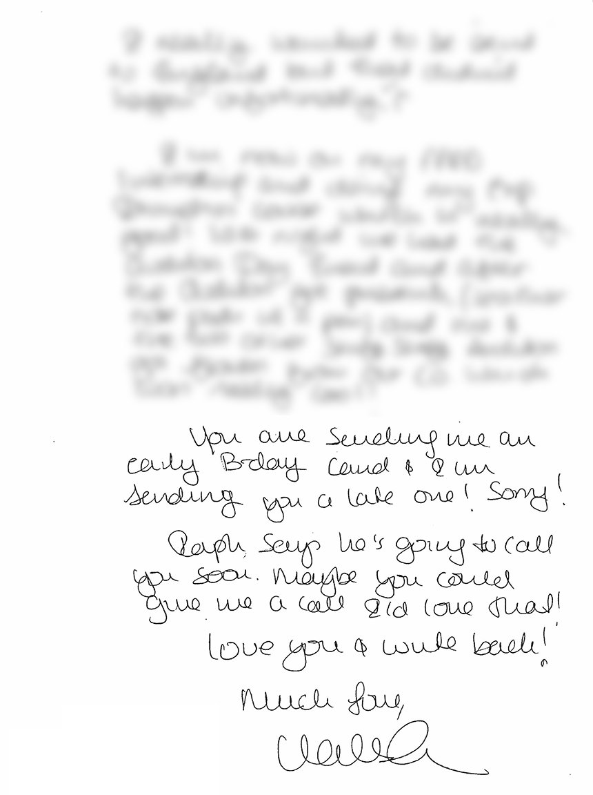 Valeska Paris’s family letter